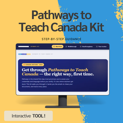 The Pathways to Teach Canada — Application Kit
